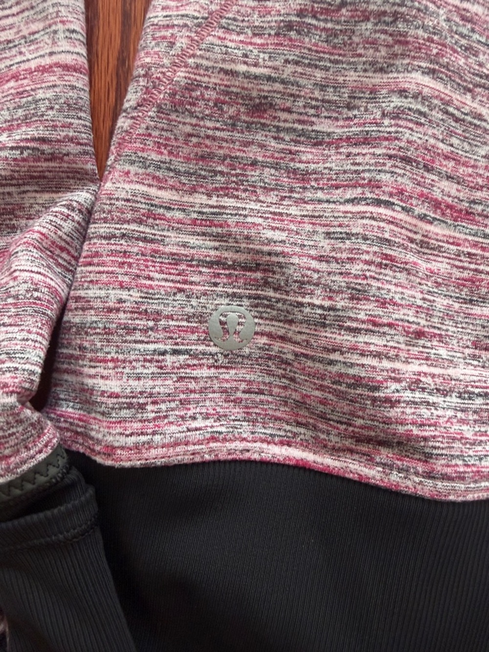 Lululemon Runderful 1/2 Zip Space Dye Camo Berry Rumble Multi Black Sz 6! - Picture 10 of 11